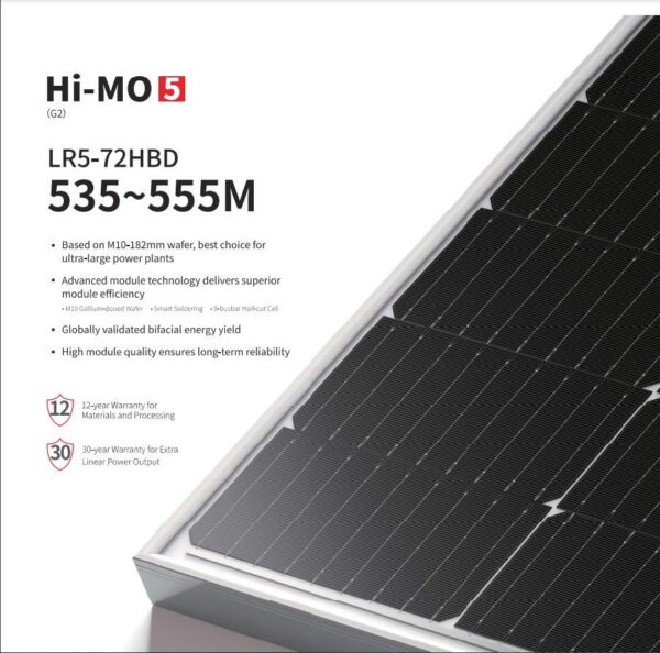 Hi-MO 5 LR5-72HPH 540-560M