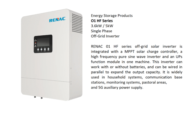 RENAC 01 HF 3.6kW / 5kW - Image 2